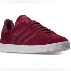 Adidas Gazelle Maroon and Gold Sneakers Men’s 7/ Women’s 8.5 Euro 40